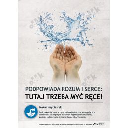 Plakat ''Nakaz mycia rąk''