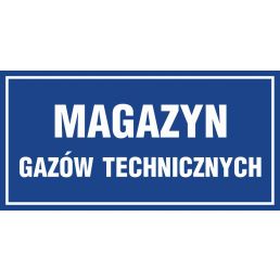 Znak "Magazyn gazów technicznych"