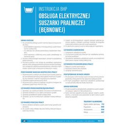 Obsługa elektrycznej suszarki pralniczej (bębnowej)