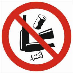 Znak "Zakaz śmiecenia"