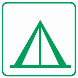 Znak "Pole namiotowe"