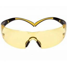 Okulary ochronne żółte 3M SecureFit 403SGAF - zauszniki czarno-żółte
