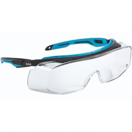 Okulary ochronne na okulary korekcyjne BOLLE TRYON - oprawka czarno-niebieska