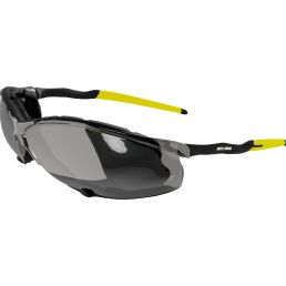 Okulary ochronne szare SAFETY JOGGER TSAVO SUN - oprawka czarno-żółta