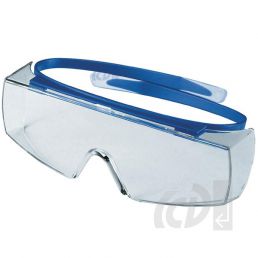 Okulary ochronne bezbarwne UVEX Super OTG (nr 9169.260) - oprawka niebieska