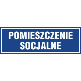 Znak "Pomieszczenie socjalne" PA018