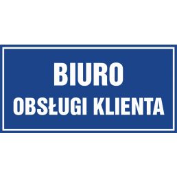 Znak "Biuro obsługi klienta" PA029