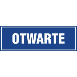 Znak "Otwarte" PA054