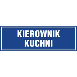 Znak "Kierownik kuchni" PA110