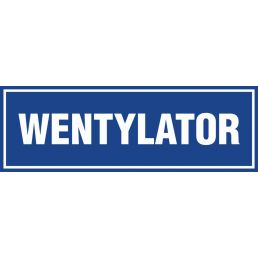 Znak "Wentylator" PA209