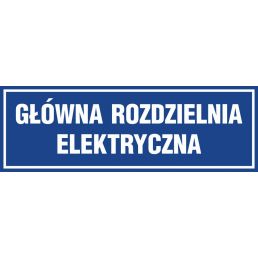Znak "Główna rozdzielnia elektryczna" PA221