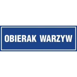 Znak "Obierak warzyw" PA252