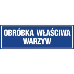 Znak "Obróbka właściwa warzyw" PA256