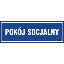 Znak "Pokój socjalny" PA290