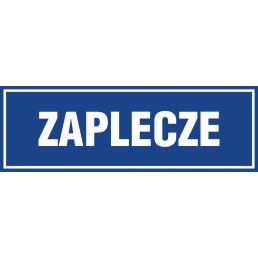 Znak "Zaplecze" PA293