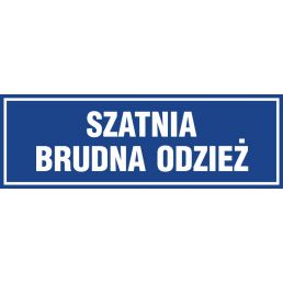 Znak "Szatnia brudna odzież" PA297
