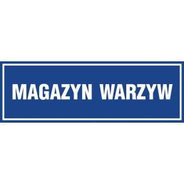 Znak "Magazyn warzyw" PA368