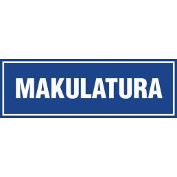 Znak "Makulatura" PA385