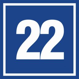 Znak "Cyfra 22" PA422