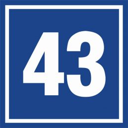 Znak "Cyfra 43" PA443