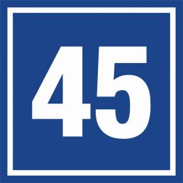 Znak "Cyfra 45" PA445