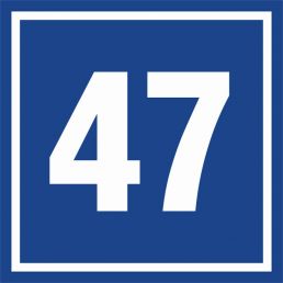 Znak "Cyfra 47" PA447