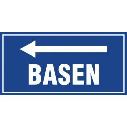 Znak "Basen - w lewo" PA501
