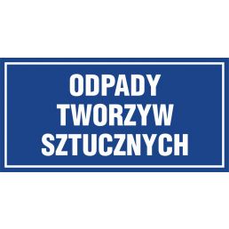 Znak "Odpady tworzyw sztucznych" PA533