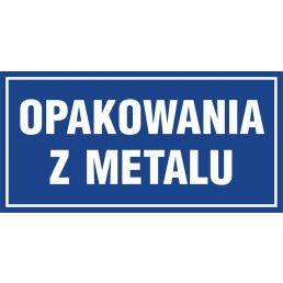 Znak "Opakowania z metalu" PA537