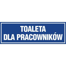 Znak "Toaleta dla pracowników" PA621