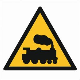 Znak "Uwaga na pociąg"