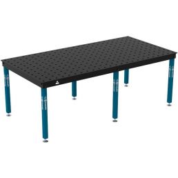 Stół spawalniczy montażowy GPPH BASIC 1000 x 1000 mm - na stopach - system 28 (100x100 mm)