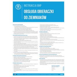 Instrukcja Bhp Obs Uga Obieraczki Do Ziemniak W