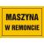 Tablica OA137 - "Maszyna w remoncie" - 35x25cm; płyta 0,6mm