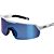 Okulary ochronne niebieskie lustrzane UVEX Ultrashield (nr 9122.885) - czarno-białe