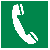 Znak GG006 - "Telefon awaryjny" - 10x10cm; folia