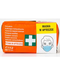 Apteczka samochodowa DIN 13164 PLUS + maseczka