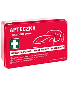 Apteczka samochodowa w pudełku STRAŻAK MED - DIN 13164 PLUS