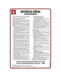 Instrukcja ogólna przeciwpożarowa - DB001