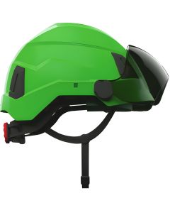 Hełm ochronny PROTEKT ATRA 40 z osłoną oczu S42 - zielony Hi-vis (odblaskowy kolor)