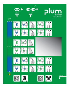 Piktogram PLUM - Instrukcja przemywania oczu