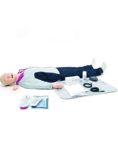 Fantom do nauki resuscytacji LAERDAL Resusci Anne QCPR AED Airway Head Full Body with Trolley Bag