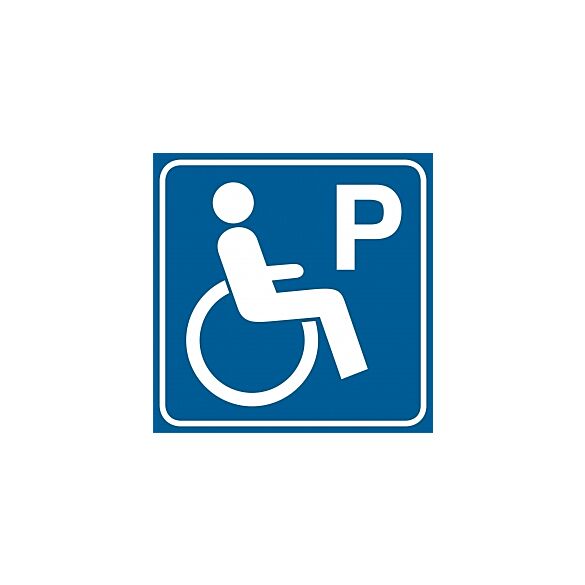 Piktogram RA116 - "Parking dla niepełnosprawnych" - 15x15cm; płyta 1mm