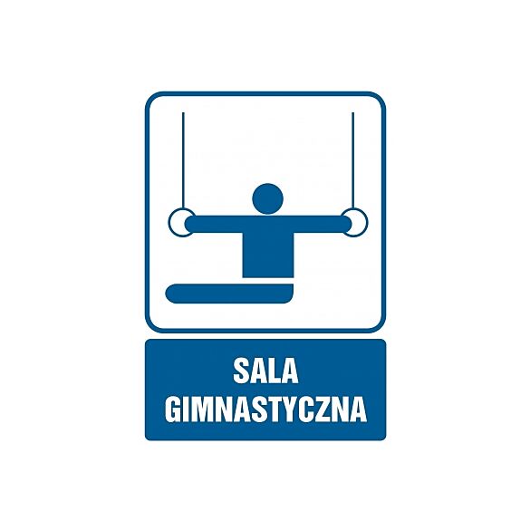 Piktogram RD008 - "Sala gimnastyczna" - 10x15cm; folia