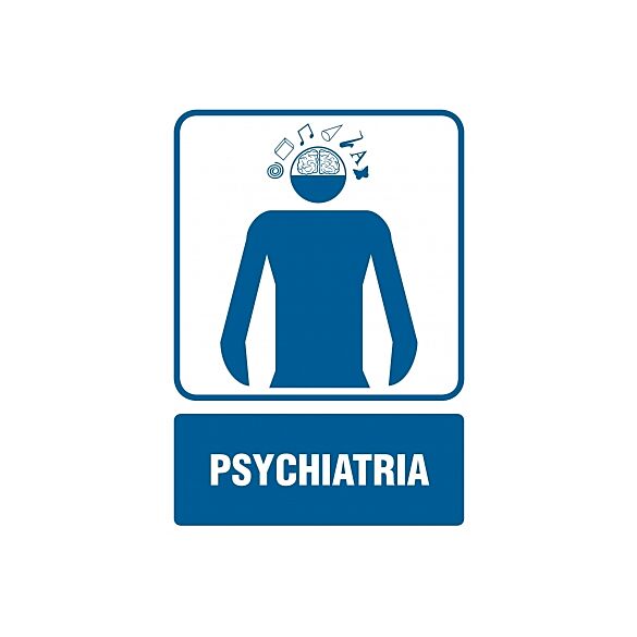 Piktogram RF015 - "Psychiatria" - 15x22,5cm; folia