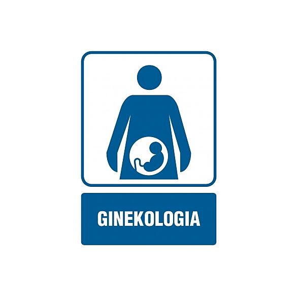 Piktogram RF019 - "Ginekologia" - 15x22,5cm; folia