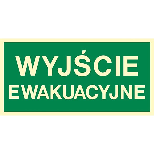 Znak "Wyjście ewakuacyjne"