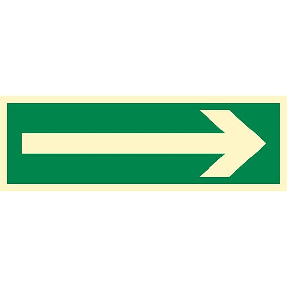 Znak "Kierunek drogi ewakuacyjnej"