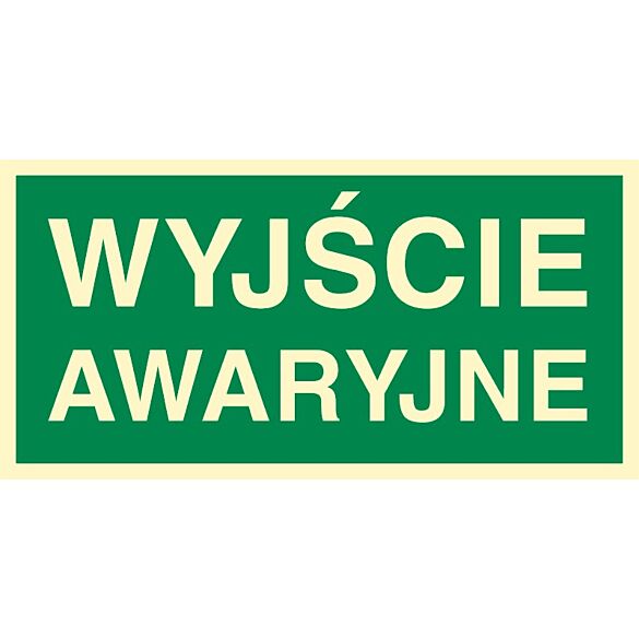 Znak "Wyjście awaryjne"