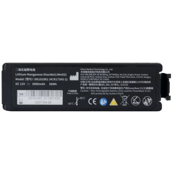 Bateria do defibrylatora Vivest PowerBeat X1 i X3